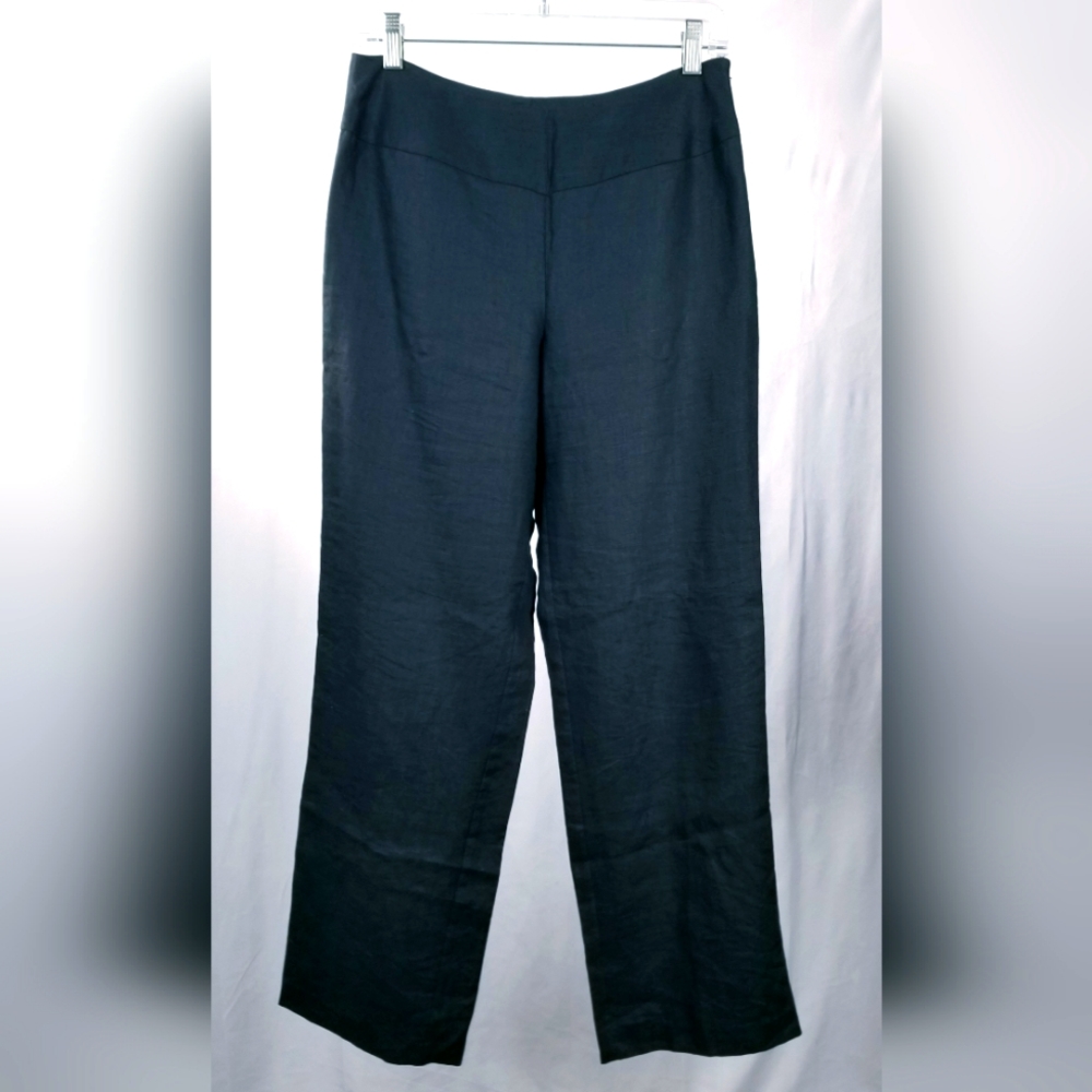 Vintage NWOT Irish Linen & Lined Nikki Valenti Black Dress Pants Slacks Size 6
